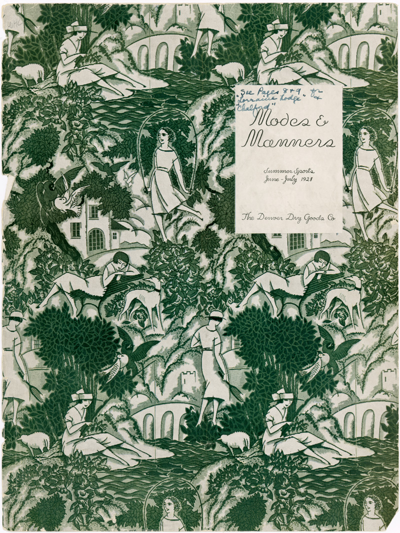 According to the summer 1928 issue of society magazine Modes and Manners, “Greystone was the first mountain castle to interest Coloradoans…the domicile of Mrs. Genevieve Chandler Phipps, famed for the comfort it affords, far from the noise of city or even country neighbors.” Credit: Denver Public Library, Western History Collection